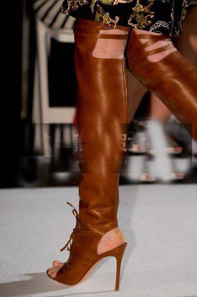 GOOSHOE Over The Knee Boos For Women Stiletto High Heel Long Boots Pointed Toe Tall Boots Plus Size