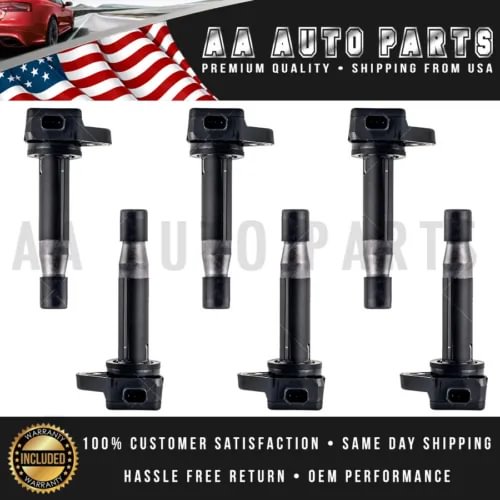 Dronehint Pack of 6 Ignition Coil For Honda Accord Crosstour Acura RL TL TSX UF603 (For: Acura) Parts