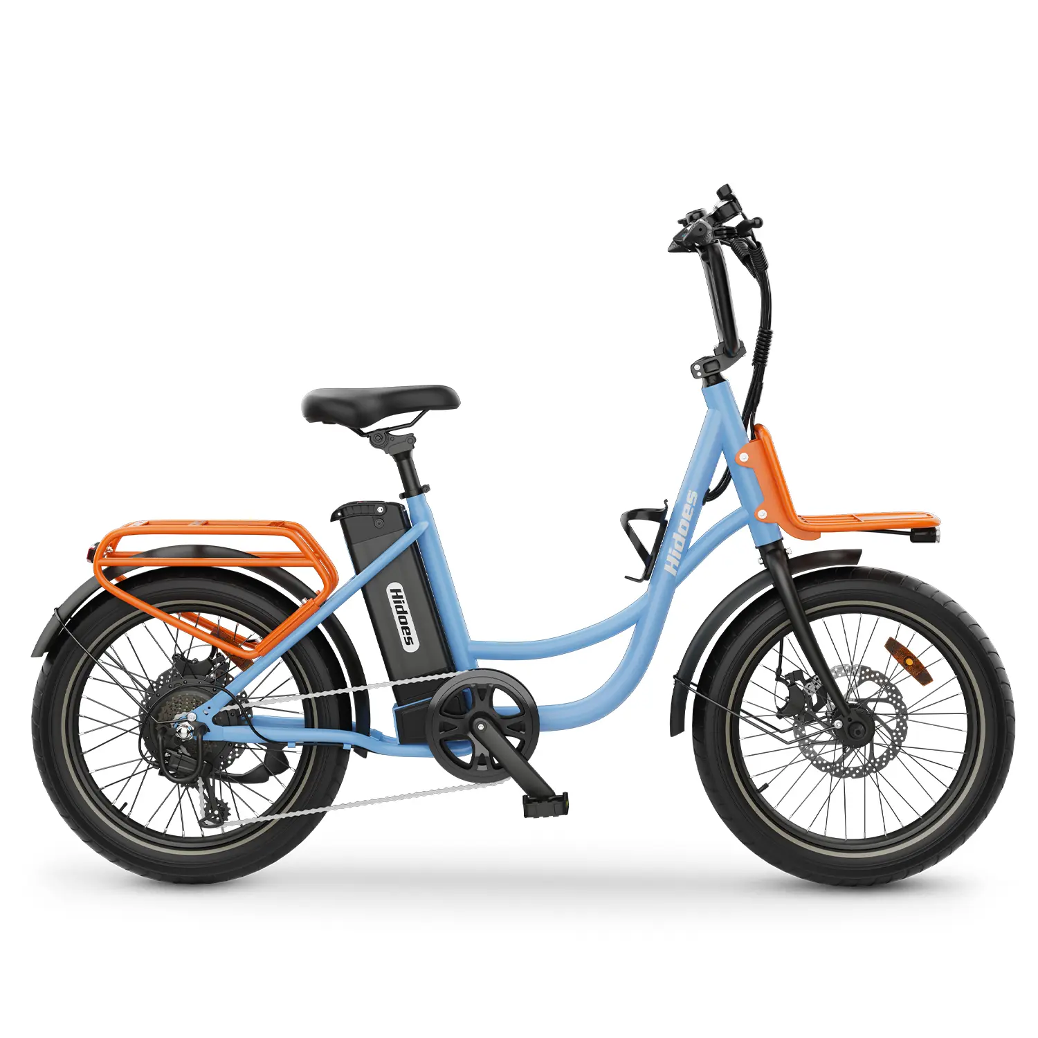 Hidoes C6 Commuter Electric Bike, 350W Electric Bike With Passenger Seat. Equipped With 36V 13Ah Battery, Top Speed 30Km/h, Maximum Load 120Kg, 35 Km Range. ienyridescooter