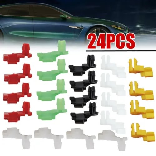 Dronehint 24x/Set Universal Plastic Car Parts Door Lock Push Rod Rivet Fastener Clips Kit (For: Acura) Parts