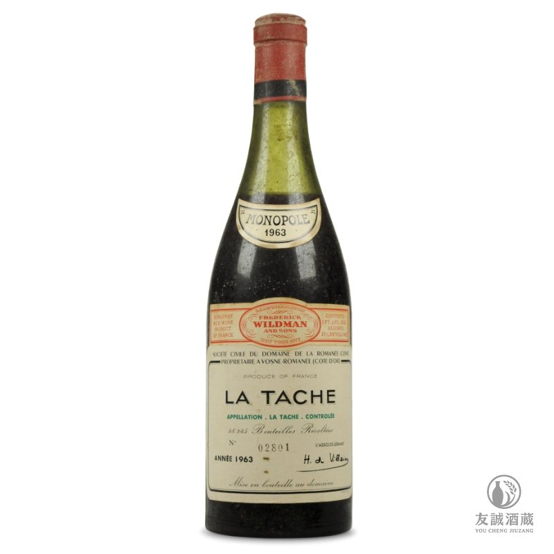 1963年 Romanée-Conti La Tâche 拉塔希特級園紅酒 友誠酒藏