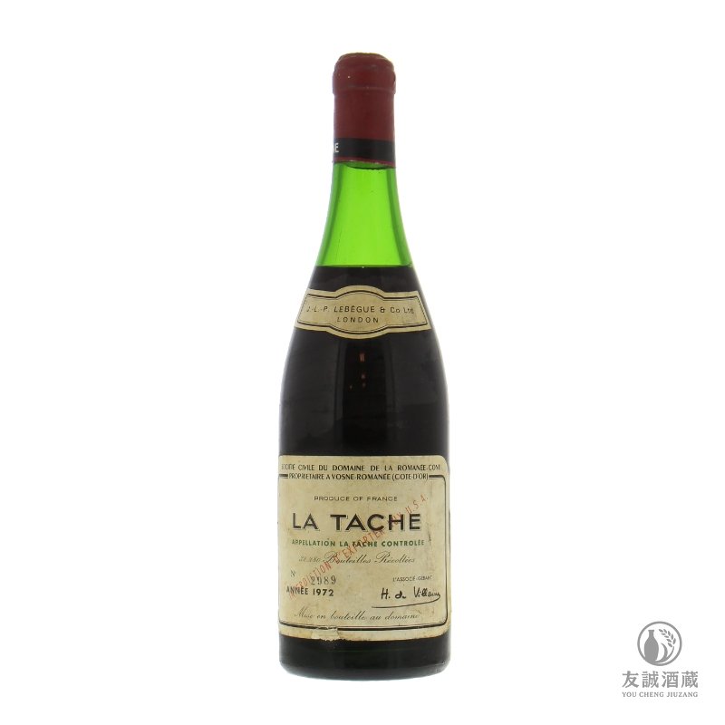1972年 Romanée-Conti La Tâche 拉塔希特級園紅酒 友誠酒藏