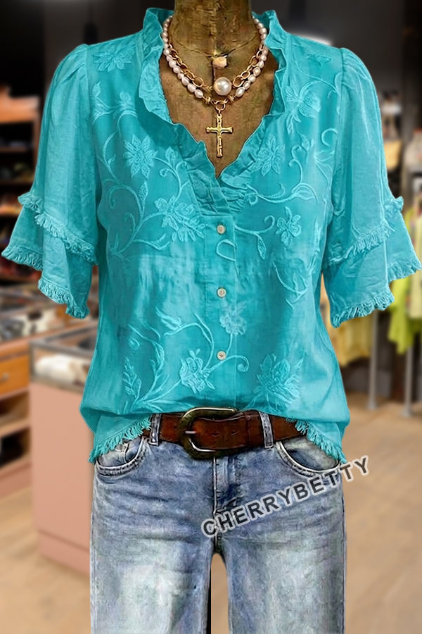 flower＊color linetop Floral Stripe Top | Talbots