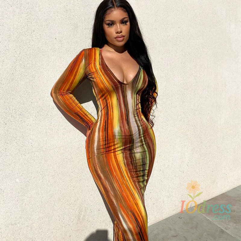 IO Dress Spring And Summer Dresses For Women Chest Wrap Printed Off Shoulder Bandage Slim Sexy Long Dress 2023 New Fashion party MsChuh