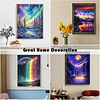 4Pack Landscape-Full Round Diamond Painting(30x40cm)