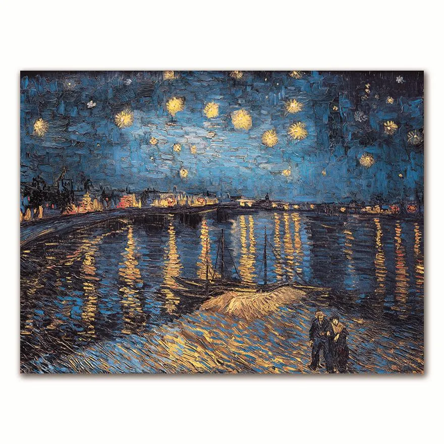 Van Gogh Oil Painting Works Sunflower Apricot Abstract A4 A3 A2 Canvas Art Print Poster Picture Wall House Decoration Murals