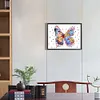 >SALE<5D DIY Partial Special Shaped Drill Diamond Painting Flower Butterfly 40x30cm