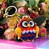 5Pcs Animals Bead Cross Stitch Keychain Kit DIY Beads Needlework Keychain Craft