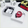 Car Turbo Cigarette Lighter USB Rechargeable Windproof Flameless Arc Lighter Keychain