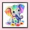 Elephant - 18CT Stamped Cross Stitch 20*20cm/7.87*7.87in