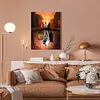 Three Cats Shadow - Full Embroidery 3 Strands 11CT Stamped Cross Stitch - 50*60CM - Large Size