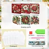 6PCS Xmas Atmosphere DIY Diamond Art Greeting Cards Congratulations Cards