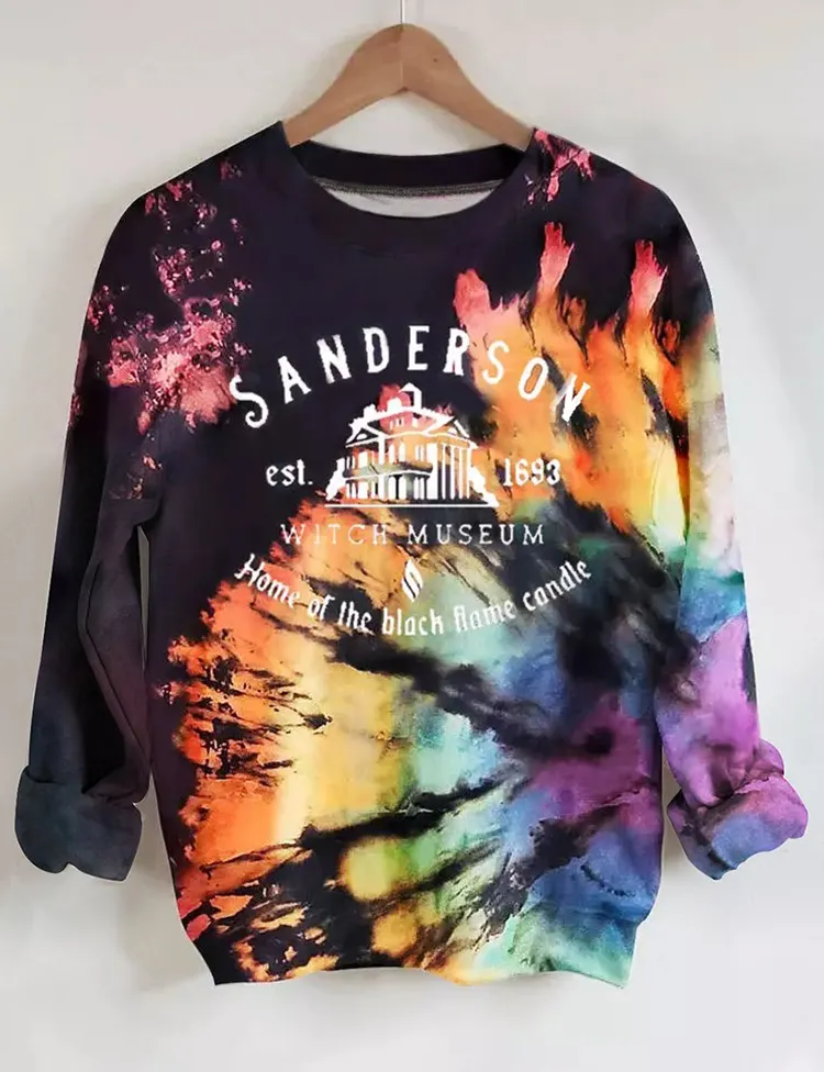 Home Of The Black Flame Candle Tie Dye Sweatshirt