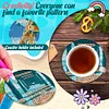 6Pcs/set Diamond Painting Wooden Bridge Coaster Cup Cushion With Holder