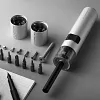 Dual-power lithium-ion household screwdriver set, electric screwdriver kit, electric maximum torque 0.9Nm; manual maximum torque 3Nm