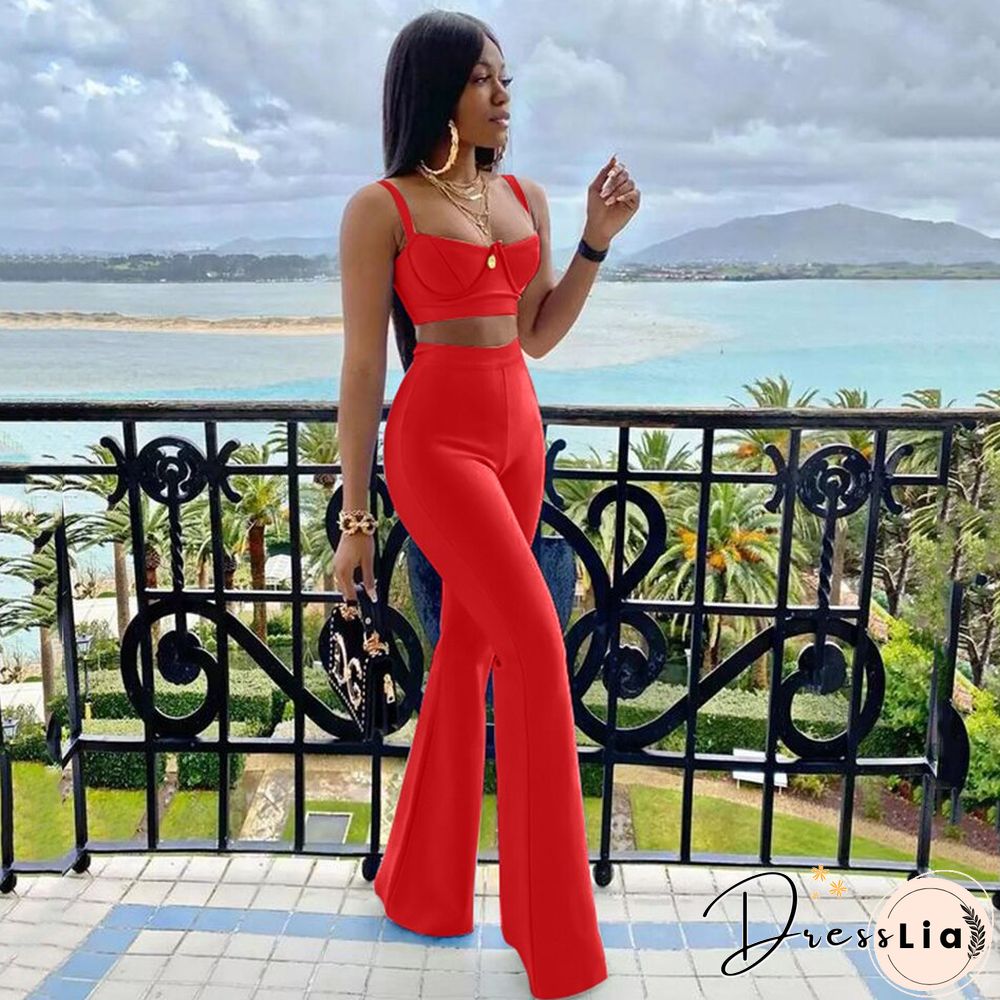 High quality Summer New Women's Set Purple Blue Two Pieces Set Bodycon Rayon Bandage Set Evening Party Sexy Fashion Outfit