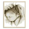 Embrace-14CT Stamped Cross Stitch Kit(28*31cm)