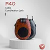 Retractable Cable Combination Lock 27 Inch Security Code Lock Steel ABS Padlock for Luggage Travel, Skis, Bicycles, Strollers, Suitcases and Helmets