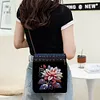 Flowers Special Shape Diamond Painting Shopping Bag Rhinestones Shoulder Bag