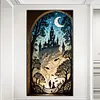 (US Local)Street View 5D DIY Full Drill Round Big Size Diamond Painting Kit Home Wall Decor 40x75cm