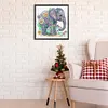 >SALE<5D DIY Partial Special Shaped Drill Diamond Painting Elephants Kit Decor 30x30cm