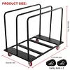 [US Local Warehouse] Folding Table Cart Heavy Duty Panel Dolly with PU Swivel Wheels 1800 LBS Drywall Cart for Party Events Hotel Factory Warehouse