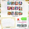 (US Local)12PCS DIY Xmas Pattern Rhinestone Diamond Art Mosaic Postcards for Celebrations