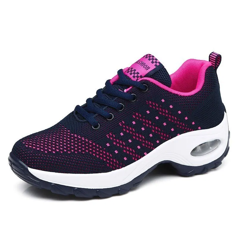 Women's Shoes Running Shoes Breathable Lightweight Comfortable Lace-up Antiskid Sports Light Ladies Sneakers Zapatos De Mujer