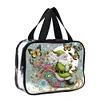 DIY Diamond Art Rhinestone Makeup Bag Crystal Transparent PVC Storage Pack Kit