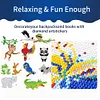 30 PCS DIY Diamond Painting Sticker Gem Sticker Crafts Kits (Frog Parrot Monkey)