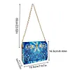 (US Local)DIY Mandala Diamond Art Wooden Coin Pouch with Chain 5D Diamond Painting Purse