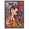 [Brand]Big Eyes Doll - 14CT Stamped Cross Stitch - 29*40cm