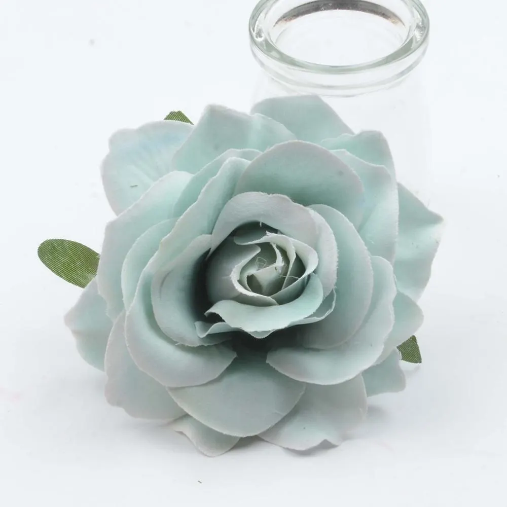 30pcs 10cm Large Silk Rose Artificial Flower Heads For Home Wedding Party Decoration DIY Garland Fake Flower Wall Accessories