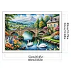 (US Local)Swan Hut-11CT Stamped Cross Stitch Kit(60x40cm)