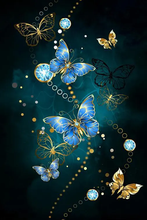 Diamond Painting - Full Round/Square Drill - Butterfly(30*40 - 50*60cm)