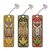 DIY 3Pcs Flowers-Diamond Painting Bookmark