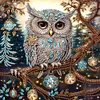 (US Local)4pack Xmas Owl-Special Shaped Diamond Painting Kit(30x30cm)
