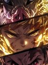 Travelling Group Decorative Painting - Demon Slayer: Kimetsu No Yaiba - Xingkong Studio