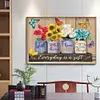 Everyday Is A Gift Flower Quotes - Full Round Diamond Painting