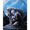 Wolf Girl - Round AB Drills Diamond Painting(45x35cm)