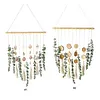 (Finished Product)Artificial Eucalyptus Wall Decor Fake Greenery Leaves Boho Wall Decor Imitation Eucalyptus Leaf Ornament for Bedroom Kitchen Dining Room Bathroom