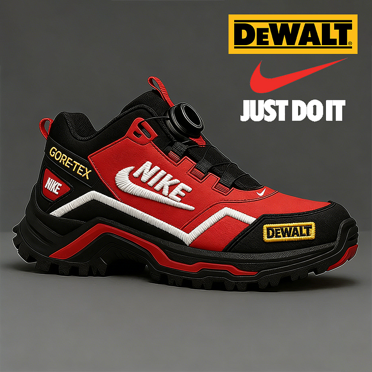 Vodootporne i prozračne mu&scaron;ke radne i planinarske cipele marki NIKE&reg; i DEWALT&reg;.