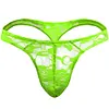 Men's Sexy Lace G-String Underwear Seamless Transparent Thong