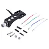 Turntable Headshell with 4 Lead Wires Cartridge Headshell Stylus Holder for LP Vinyl Record Player Turntable Phonograph