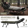 [US Local Warehouse] 33in Wide Camping Cots with Carry Bag Adjustable Sleeping Cot Foldable Bed Holds Up To 397LBS Easy To Set Up for Home Office Nap and Outdoor Beach