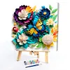 Paper Flower Butterfly-Paint By Numbers Acrylic Painting 40*40CM