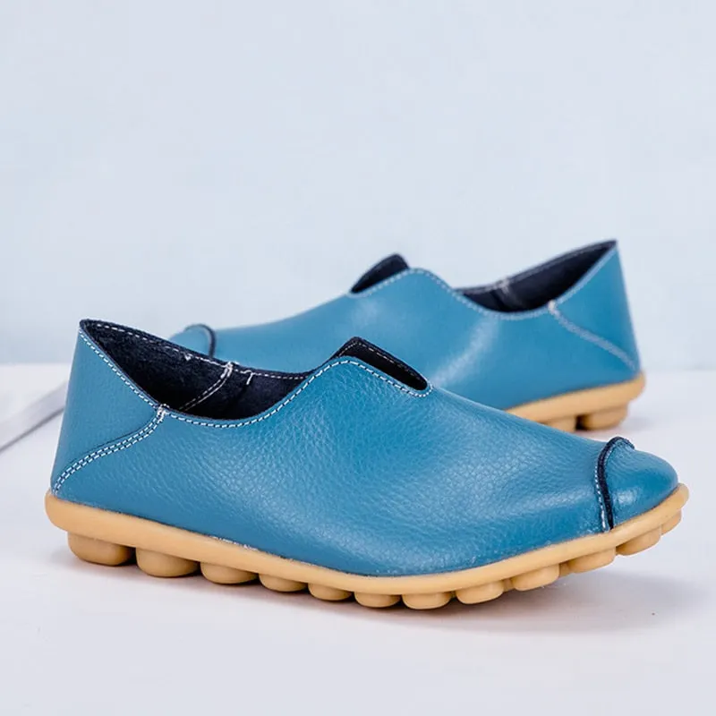 Women Fashion Elegant Ladies Flat Single Shoes 2021 Casual Loafers Female Lazy Shoes Comfort Low Heel Slip On Shoes Walking Lady