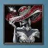 Elegant Lady In Top Hat - Partial Special Shaped Diamond Painting 30*30cm