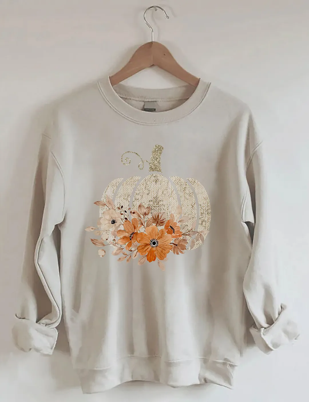 Floral Pumpkin Sweatshirt