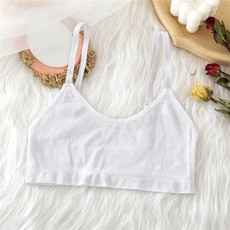 FINETOO Seamless Tank Tops Women Bra Sexy Underwear Adjustable Strap Wire Free Bralette Female Lingerie Intimates Brassiere S-XL